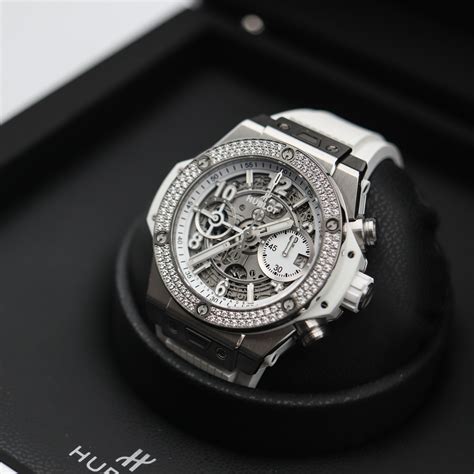 hublot big bang unico titanium white|hublot titanium watch price.